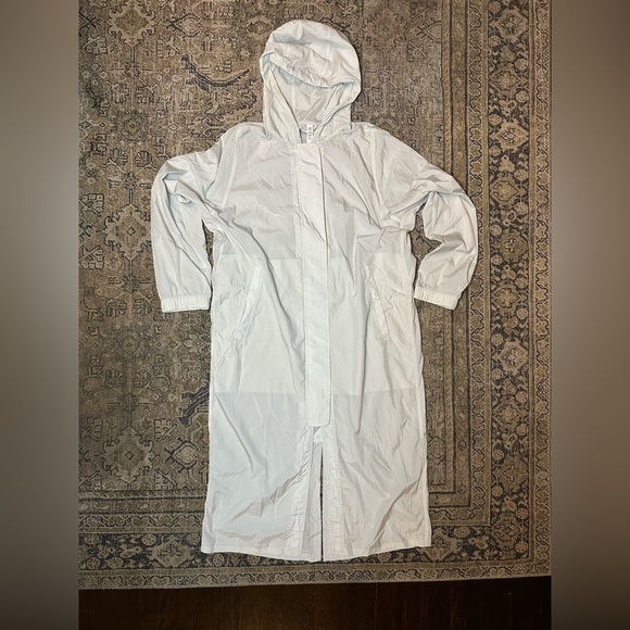 Lululemon The Lab Verdante Coat in Vapor White Size 6 Jacket Midi Shell - Picture 8 of 13